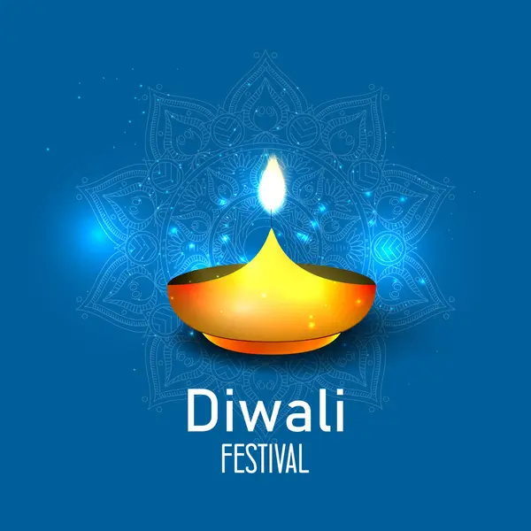 Diwali Fesztivál Vektorillusztrációja Hindu Ünnep Vallási Koncepció Deepavali Vagy Diwali Stock Illusztrációk