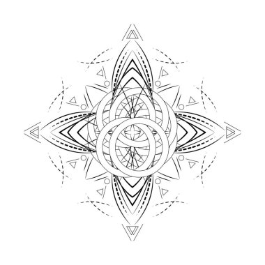 Soyut Güneş ve Ay Deseni - Sanata ilham veren Tarot Kartları 