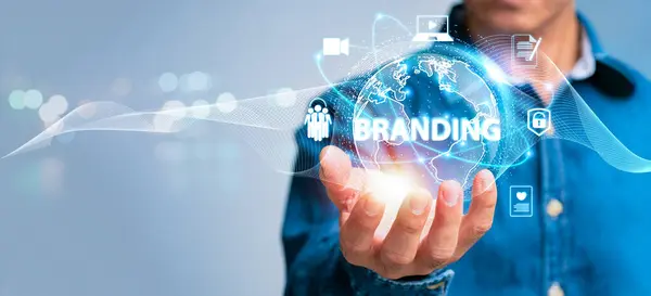 Concept Voor Een Rebranding Plan Brand Management Marketing Onderzoekt Marketing Stockfoto