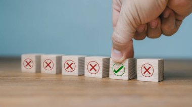 Fizibilite ve düzenleyici uyum. İşaretli sinyaller. Çapraz ve işaretli semboller. Onayla ve onaylama, yap ve yapma, ya da sevme ve aksine pozitif ve negatif işaretlerin sembolleridir..