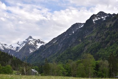 Güzel manzaralı dağ Alpleri manzarası