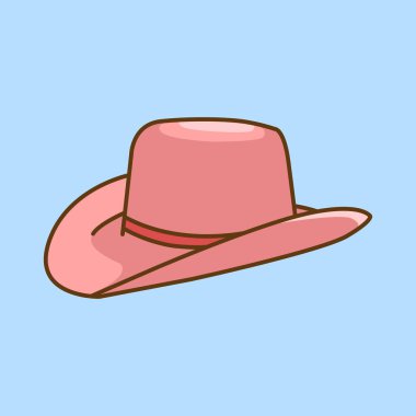 Vektör illüstrasyon şapkası. Vektör tasarımı Şapka. Web sitesi, dijital ve yazdırma için Şapka Vektörü Çizgi Filmi tasarımı illüstrasyonu ve simgesi