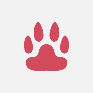 Vektör illüstrasyon Pençesi. Vektör tasarımı Paw. Paw pet cat and dog Vector Cartoon tasarım illüstrasyonu ve web sitesi, dijital ve yazdırma simgesi