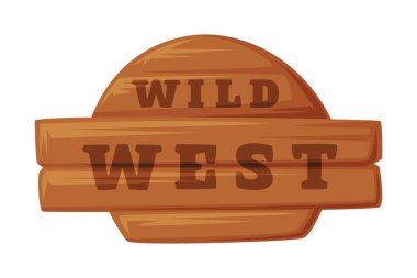 Vahşi Batı Nesne Vektör İllüstrasyonu Odun Salonu. Geleneksel Batı Özniteliği