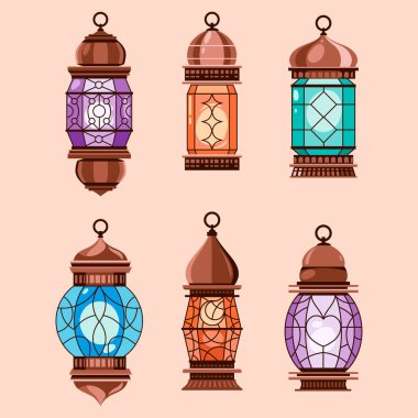 Ramazan feneri seti, İslami Ramazan feneri koleksiyonu.