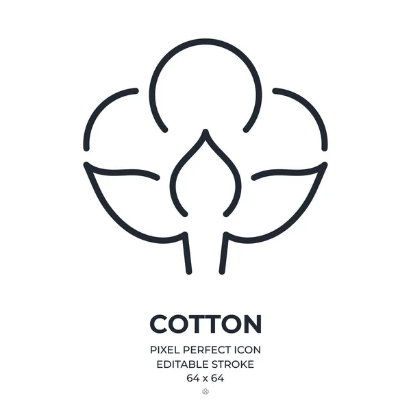 Cotton vector icon. Flat Cotton symbol is isolated on a white