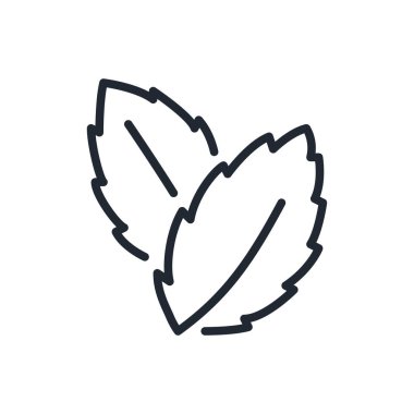 Stevia düzenlenebilir çizgi simgesi beyaz arka plan düz vektör illüstrasyonunda izole edildi. Piksel mükemmel. 64 x 64.