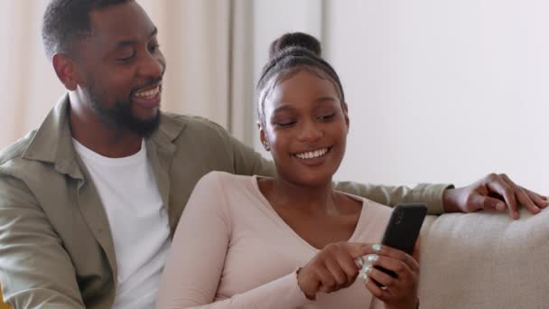 Travel Planning Young Happy African American Man Woman Choosing Tickets — Stock videók