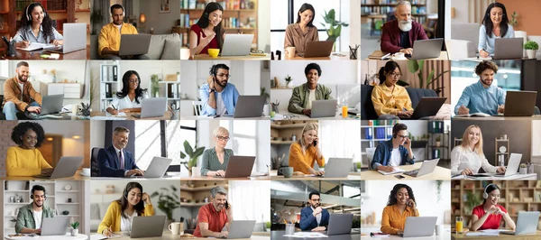 Grupo Internacional Empresários Homens Mulheres Criativos Ricos Diferentes Idades Trabalhando — Fotografia de Stock