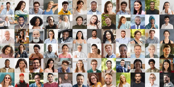Positive Multikulturelle Menschen Die Das Leben Genießen Männer Und Frauen — Stockfoto