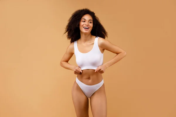 Premium Photo  Liposuction studio or sexy woman in underwear for