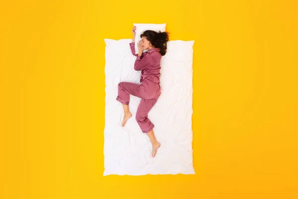 Drömmande Nätter Lugn Dam Pajamas Sleepwear Drifting Sömnen Liggande Filt — Stockfoto