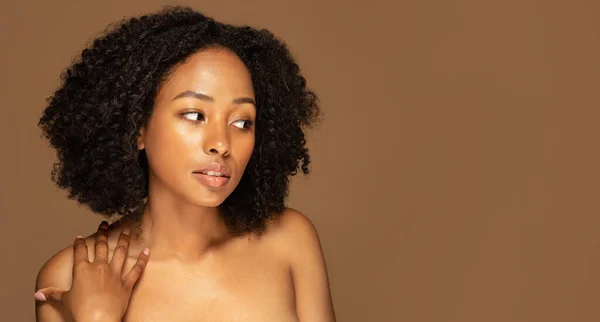 Embrace Your Skin Acceptance Love Own Body Sensual Beautiful Half — Stock Photo, Image