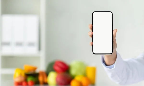 Diet Plan Online App Ihr Persönliches Ernährungskonzept Ausschnitt Von Ernährungsberaterin — Stockfoto