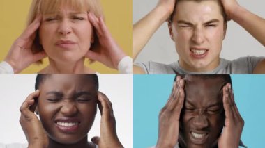 Farklı geçmişlerden gelen bir grup bireyin stres ve hayal kırıklığıyla reaksiyon göstererek, baskı ve anksiyeteyi yönetme amaçlı bir sağlık aktivitesine girişirken başlarını tuttukları görülüyor..