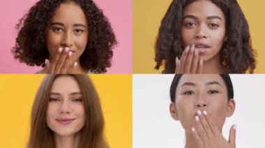 Farklı etnik geçmişlere sahip dört kadın kameraya karşı neşeli hareketler yaparak bireyselliklerini sergiliyor. Her kadın, neşe ve sıcaklık ileten eşsiz ifadeleri temsil eder..