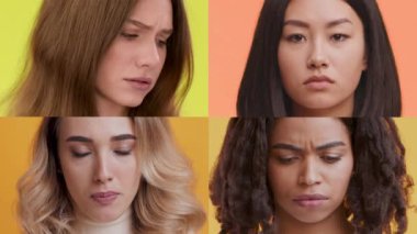 Renkli geçmişlere karşı çeşitli duygular besleyen dört farklı insandan oluşan bir derleme. Her birey kendine özgü bir jest ve ifade sergiliyor, farklı duygularını vurguluyor..