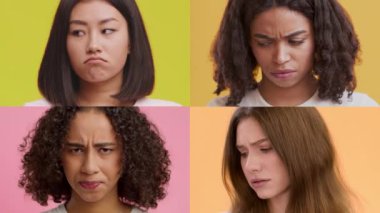 Bu koleksiyonda dört çok ırklı birey renkli geçmişlere karşı çeşitli duygular sergiliyor. Her insan kendi yüz ifadeleriyle eşsiz duygular taşır..