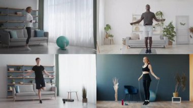 Farklı geçmişlere sahip bireyler çağdaş alanların içinde çeşitli fitness aktivitelerine katılıyorlar. Egzersiz alışkanlıkları sağlıklı ve aktif bir yaşam tarzını teşvik ediyor. Bu da atletizmi gösteriyor..