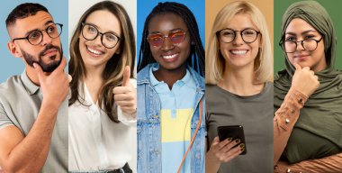 Neşeli ve çeşitli insanlardan oluşan canlı bir koleksiyon neşe ve eğlence sergiliyor. Her birey, yaz boyunca dostça ilişkilerin güzelliğini vurgulayarak kişiliğini ifade eder..