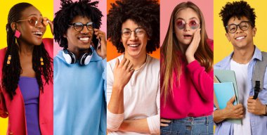 Neşeli bir grup genç arkadaş neşeli ve eğlenceli bir yaz ruhu sergiliyorlar. Çeşitli stilleri ve ifadeleri hayat dolu bir yaşam tarzını yakalıyor..