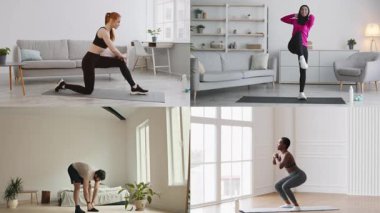 Çeşitli geçmişlerden gelen bireylerden oluşan bir grup parlak, çağdaş kapalı alanlarda çeşitli atletik çalışmalar gerçekleştiriyor. Forma ve sağlıklı bir yaşam tarzına odaklanırlar..