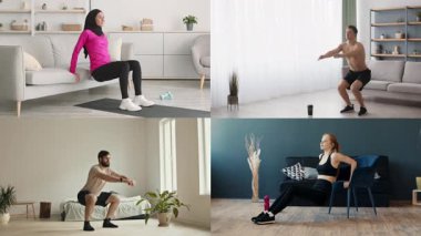 Farklı geçmişleri temsil eden, evde spor yapan bireylerden oluşan bir derleme. Her insan, sağlıklı bir yaşam tarzı ve atletizmi teşvik eden eşsiz egzersizler sergiliyor..