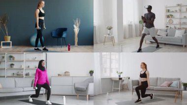 Farklı geçmişlere sahip dört kişi evlerinde çeşitli fitness rutinlerine katılıyorlar. Etkinlikler arasında güç eğitimi, sanal idmanlar ve hamleler yer alıyor.