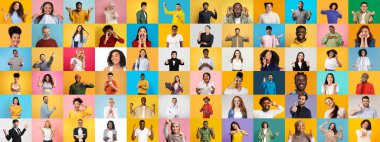 Bu canlı koleksiyon, neşe ve bağlantı ifade eden farklı bireylerden oluşan bir grubu içeriyor..