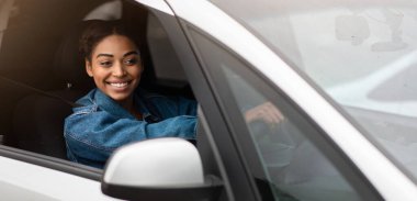 Trafik sıkışıklığı, rutin iş çıkışı ve komik bir taksi şoförü. Gülümseyen bin yıllık Afro-Amerikan kadın direksiyonu tutuyor, yan pencereden dışarı bakıyor ve güzergahta, yan görüş alanında, kopyalama alanında hareketlilik bekliyor.