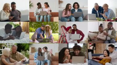 Çeşitli bir grup insan çeşitli projelerde işbirliği yaparak dizüstü bilgisayarlarla meşgul oluyor. Doğal ışıkla dolu toplumsal bir ortamda fikirleri ve deneyimleri paylaşıyorlar..