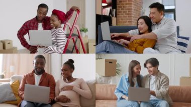 Dört farklı birey grubu konforlu bir ev ortamında dizüstü bilgisayarlarla uğraşıyorlar. Fikirlerini paylaşıyorlar, projeler üzerinde çalışıyorlar ve teknolojiden hoşlanıyorlar. Atmosfer dostane ve işbirlikçi..