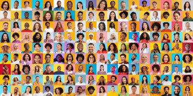 Bu canlı portre koleksiyonu farklı bireyleri gösteriyor, yaşam tarzlarını ve bağlantılarını vurgulayan çeşitli duygu ve deneyimleri ifade ediyor.