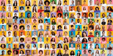 Canlı bir kolaj, farklı tarzlara sahip farklı yaşam tarzlarını temsil eden birden fazla bireyi içerir..