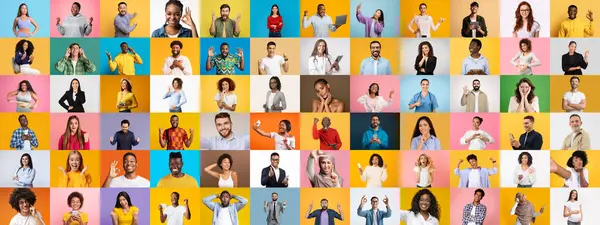 Çeşitli duygu ve yaşam tarzlarını ifade eden farklı bireylerden oluşan bir grup parlak ve renkli geçmişlere karşıdır. Her insan, canlı bir kolaja katkıda bulunan eşsiz özellikler sergiler..