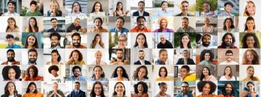 Bu canlı koleksiyonda çeşitli geçmişlerden gelen çeşitli mutlu bireyler sergileniyor..