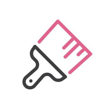  boya fırçası çizgi vektör simgesi 