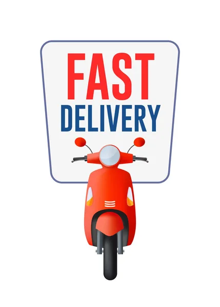 Element Konstrukcyjny Etykiety Wektorowej Fast Delivery — Wektor stockowy