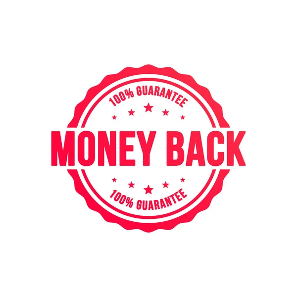 stock vector Money Back Guarantee Shopping Vector Label  