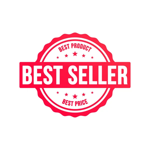 Étiquette Vectorielle Best Seller Shopping — Image vectorielle