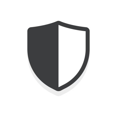  Kalkan, Güvenlik ve Koruma İzole Edilmiş Düz Vektör Simgesi