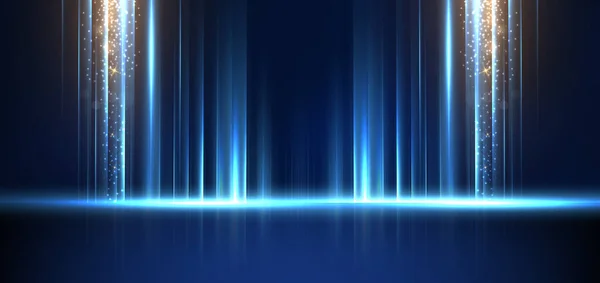 Abstract Technology Futuristic Light Blue Stripe Vertical Lines Light Blue — Stok Vektör