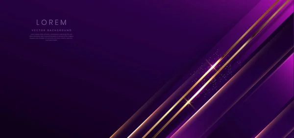 Fond Abstrait Luxe Violet Foncé Élégante Diagonale Géométrique Avec Effet — Image vectorielle