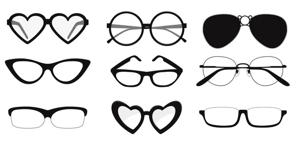 Realistische Brille Isoliert Auf Weißem Hintergrund — Stockvektor
