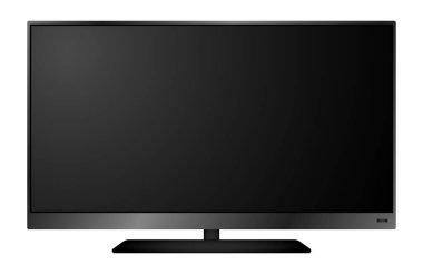 LCD izole edilmiş ya da geniş ekran LCD plazma TV modeli. 3d hazırlayıcı