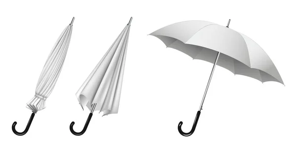 Çeşitli Tipte Gerçekçi Şemsiyeler Boyutlu Hazırlama — Stok fotoğraf