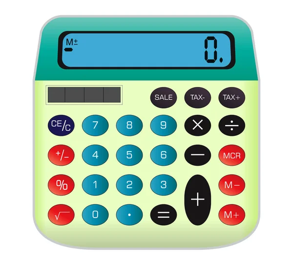 Zestaw Realistyczny Kalkulator Biznesowy Księgowość Pojedynczy Lub Kalkulator Dla Finansowy — Zdjęcie stockowe