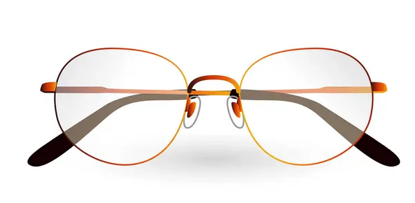 Realistische Brille Isoliert Auf Weißem Hintergrund Render — Stockfoto