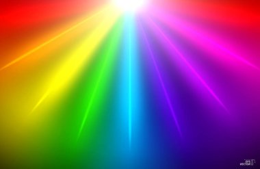 Renkli parlak ışık arka planı ya da gökkuşağı parlayan yıldız konsepti. Eps