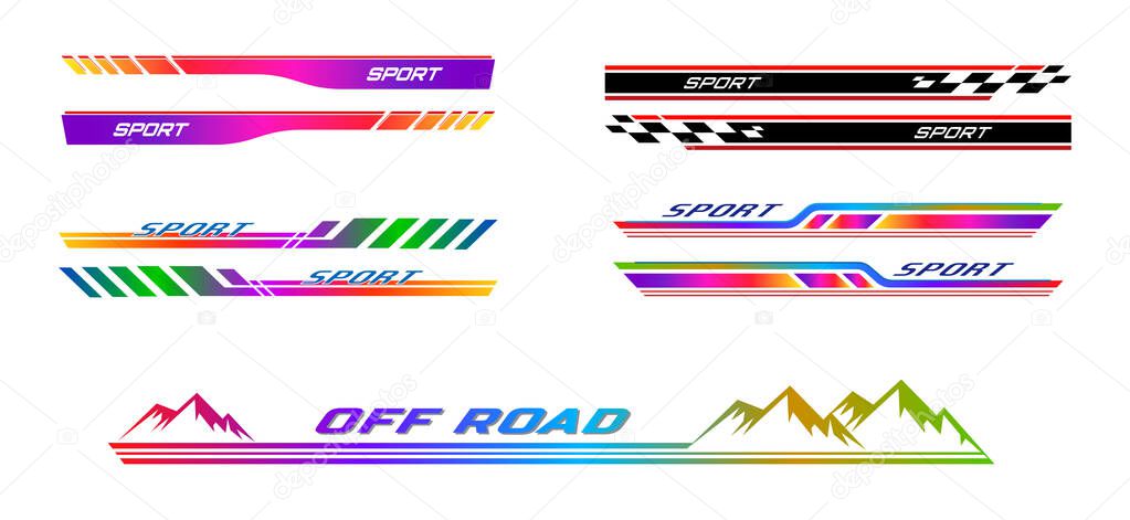 4x4 Off-Road Adventure Logo Set for Automotive and Sport Use